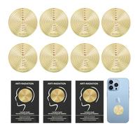 8 Patch Anti Ondes Portables, Autocollants Bloqueurs d'Ondes Électromagnétiques, Bloquent Efficacement Les Produits Électroniques, Autocollants de Protection pour Téléphones Portables, Tablettes