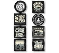 8 patchs basique sérigraphiés pour le repassage - Réf. 564-8