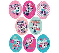 8 Patchs Minnie sérigraphiés à repasser sur les vêtements. Applications thermocollantes pour la réparation et la décoration de pantalons, vestes, pulls