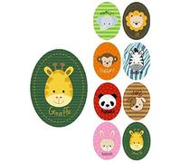 8 patchs sérigraphiés pour enfants à repasser sur les vêtements. Applications thermocollantes pour la réparation et la décoration de pantalons, vestes, pulls, sacs à dos, etc (Animal)
