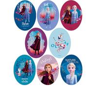 8 patchs sérigraphiés pour enfants à repasser sur les vêtements. Applications thermocollantes pour la réparation et la décoration de pantalons, vestes, pulls, sacs à dos (Frozen)
