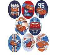 8 patchs sérigraphiés pour enfants à repasser sur les vêtements. Applications thermocollantes pour la réparation et la décoration de pantalons, vestes, pulls, sacs à dos, etc. (Rayon McQueen)