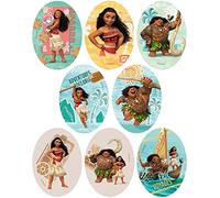 8 patchs sérigraphiés pour enfants à repasser sur les vêtements. Applications thermocollantes pour la réparation et la décoration de pantalons, vestes, pulls, sacs à dos, etc. (Moana Maui)