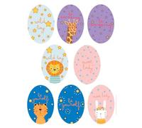 8 patchs sérigraphiés pour enfants à repasser sur les vêtements. Applications thermocollantes pour la réparation et la décoration de pantalons, vestes, pulls, sacs à dos (Animal)