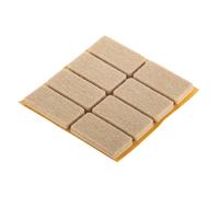 8 patins en feutre pour parquet autocollants rectangulaires Fix-O-Moll 20 x 40mm