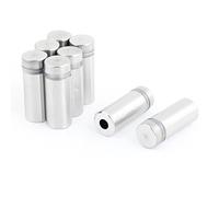 8 pcs 12 mm x 30 mm en acier inoxydable sans cadre Plateau Clamp pour Verre