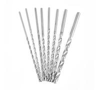 8 Pcs 200mm Extra Long Twist Drill Bits 4-10mm Steel Drill Bit Sets Straight Shank Drill Bit Tool For Wood for Wood Plastic and Aluminum