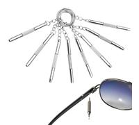 8 Pcs 3 en 1 Tournevis à Lunettes, Mini Tournevis, Multifonction Tournevis, Tournevis à Lunettes Portatif, Porte-Clés Mini Tournevis pour Lunettes Lunettes de Soleil Montres