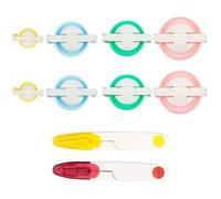 8 Pcs 4 Taille Pompom Makers d'Ensemble de Pom Pom Maker pour DIY peluches boule Weaver - avec 2 un filetage Ciseaux de coupe