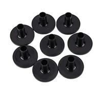 8 Pcs Accessoires De Remplacement Cymbale En Plastique Noir Tambour Longues Manchons De Cymbale Instruments De Musique Accessoire pour Kit Batterie Etagère