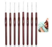 8 PCS Aiguilles à Tricoter et Crochet Set, Poignées Confortables et Légères, 0,5 mm à 1,75 mm, Idéal pour Débutants et Amateurs