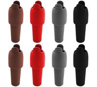 8 pcs Bouchons à vin, bouchons en silicone pour vin CNYMANY, scellant de remplacement pour bouteille de boisson réutilisable avec embout adhérent pour liège, couvercle de bouteille en verre, bouchon à