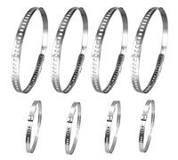 8 Pcs Collier Cardan Universel En acier inoxydable pour arbre d'entraînement, 25-50 mm et 50-120 mm Colliers de serrage pour arbres d'entraînement, Colliers de serrage réglables et durables