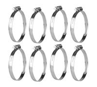 8 Pcs Collier de Serrage Tuyau Réglable 70-90 mm, Collier de Serrage en Acier Inoxydable, Colliers de Serrage à Vis Metallique, Boulons Collier Durite pour Tuyaux de Essence Diesel Piscine