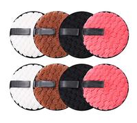 8 Pcs Coton Démaquillant Lavable, Lingette Demaquillante Disque Réutilisable Eponge Doux Microfibre pour Nettoyage du Visage, Soins de la Peau