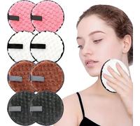 8 Pcs Coton Demaquillant Lavable, Lingette Demaquillante Reutilisable, Disque Demaquillant Lavable pour Lavage du Visage, Soins de la Peau, Nettoyage du Visage