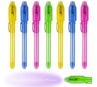 8 Pcs Crayons À Encre Invisible Avec Lumière Uv,Stylo Espion Invisible Pour Écrire, Stylo Encre Invisible Avec Lumiere Uv, Petits Cadeaux Pour Enfants, Cadeaux D'anniversaire
