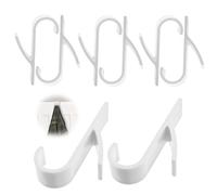 8 Pcs Crochet Radiateur Rond, Patere Radiateur Seche, Crochet Serviette Salle De Bain, Accroche Sèche-serviettes Plastique,Crochets pour Chauffant Peignoir,Tous Les Radiateurs Standards