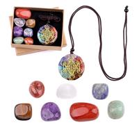 8 Pcs Ensemble De Cristaux De Guérison Naturels, Cristaux Colorés Naturels, Pierres De Guérison Reiki, Ensemble De Pierres Chakras Objets Pierres Naturelles Pour Méditation Reiki (A)