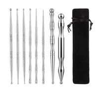 8 Pcs Face Pointer Visage Stylo Acupuncture Outils de Massage de Réflexologie Faciale Détendez Vos Muscles Idéal pour Les Employés en Bureau Étudiants Sportifs avec 1 Sac en Rangement
