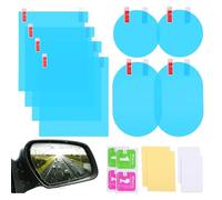 8 Pcs Film Impermeable Retroviseur pour Honda CR-V CRV 2002-2025, Anti-Pluie Anti-Buée Imperméable Nano Film de Protection Transparent pour Miroir et