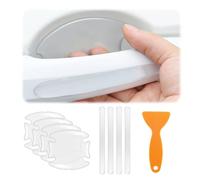 8 PCS Films de Protection pour Poignée de Voiture, Protection Poignee Porte Voiture, Autocollant Transparent Anti-Rayures pour Poignée de Porte, Protège Efficacement Votre Voiture, Protection Voitu
