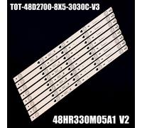 8 PCS For 1 TV Bandes LED TCL, 48 "", B48A538, 48FSino 50, L48F3800A, 48HR330M05A1, V2 48D2700, L48D2730, 48fa3204, 48FS3003, 48FA5413, 48FA5403, 48FA5423 ""Nipseyteko