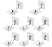 8 Pcs Furniture Security Anchor,Anti-Tip Anchors Kit For Baby And Animal Protection Furniture Metal Wall Strap For Wardrobe Dresser Shelf,No Drilling