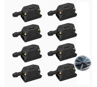 8 PCS Gicleur Lave Glace Buses de Lave Glace Avant Universelles Pare Brise Voiture, Gicleurs Essuie Glace Buse Avant 8-9 mm pour Bras Essuie Glace, Remplacement Rapide Nettoyage Efficace Auto