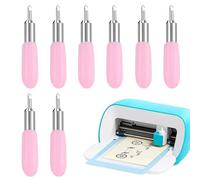 8 PCS Lames de Coupe pour Cricut Joy, 30° Lames à Coupe en Carbur, Lames de Remplacement Compatible avec Cricut Joy, Accessoires Machine de Découpe