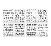 8 PCS Lettre un Tampon Transparent, Look Clair, Utilisation Facile, Forme Unique, Scrapbooking Hands Compte Décorations d'artisanat pour Fabrication d'artisanat Ménagers avec Dessin Manuel,