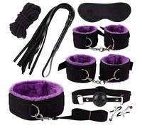 8 Pcs Nylon Fitness Set Accessoire, Accessoire D'Exercice Protecteur Pour L'EntraîNement De Force, Convient à L'Exercice D'Agilité (Violet)