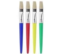 8 pcs Pinceaux de peinture pour enfants, pinceaux potelés ronds et plats pour l'école préscolaire pinceaux de peinture acrylique lavables pour enfants