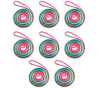 8 Pcs Rainbow Rope, Corde à Doigts, Jeu de Cordes à Main Cats Cradle, Jouet de Jeux de Cordes à Doigts, Corde à Doigt Colorée, pour Adolescents Adultes Stimulent la Créativité
