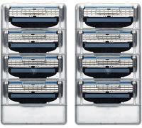 8 Pcs Recharges Mach 3 Peau Sensible Lames De Rasoir Homme, Nouvelle Bande Lubrifiante, Compatible Avec Manches Mach 3