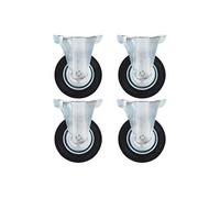 8 pcs Roulettes fixes 100 mm