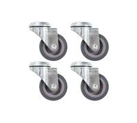 vidaXL 8 pcs Roulettes pivotantes à trou de boulon 50 mm G