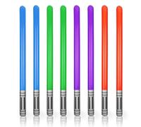8 PCS Sabre Laser Ballons, Gonflable Ballon Sabre Bâton, Ensemble de Jouets d'épée Gonflable, Sabre Jouet Enfant, Fête D'anniversaire Pour Enfants Halloween Fête à Thème Cosplay