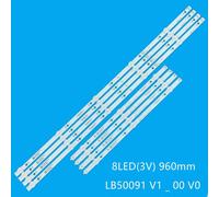 8 pcs/set LED tv rétro-éclairage barre Pour sharp LC-50LB601U NS-50DF710NA19 LB50091 V1_00 V0 LB-PM3030-GJBBY504X8ABL2-L/R-T Nipseyteko