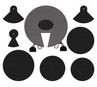 XDrum DMUTE-STA Set d'Amortisseurs de Batterie Pro Standard pour tailles de fûts : 12" | 13" | 14" | 16" | 22"