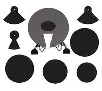 8 pcs Sourdine Amortisseurs de Batterie Silencieux Pad Studio 20 16 14 12 Inch