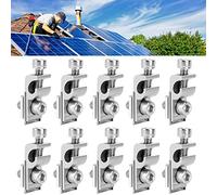 8 Pcs Supports de Montage du Module Solaire, Support de Toit pour Panneaux Solaires pour Système de Montage Solaire, Support de Montage Photovoltaïques en Aluminium, Support pour Panneau Solaire