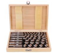 8 pcs Twist Dring Bit, 9 pouces de long 6 à 20 mm Bit de foret de tarif de bois robuste avec boîte en bois pour le travail métallique, le travail du bois