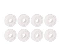 8 pcs White ZrO2 Full Ceramic 608 Ball Bearing, Miniature Bearing 8x22x7mm, Low Noise Corrosion Resistant for Electric Motors, Toys, Home Appliances and 8mm Shaft Projects