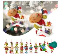 8 pendentifs de Noël Plats 2D Grinch pour Sapin de Noël Décorations de fêtes sur Le thème des Contes de fées