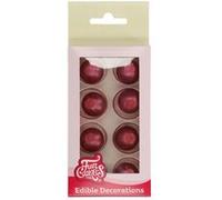 8 perles chocolat 2cm ru nérique f50505 chocolat G