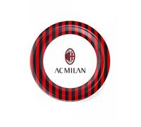 8 Petites Assiettes En Carton Ac Milan 18 Cm Rouge