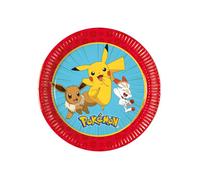 Procos Assiettes en carton Pokémon – petites 19,5 cm – Assiette à gâteau