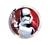 8 Petites Assiettes Star Wars 8 The Last Jedi 20 Cm Taille Unique Multicolore