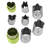 8 Petits Emporte-pièces En Métal | Ensemble En Acier Inoxydable Aux Formes Attrayantes | Coupe-, Sandwichs Et Crêpes | Outil De Cuisson De Biscuits Et De Gâteaux Faits Maison